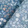 Behandlad bomull färgglad blomsteräng – ljus jeansblå/ljusblått,  thumbnail number 5