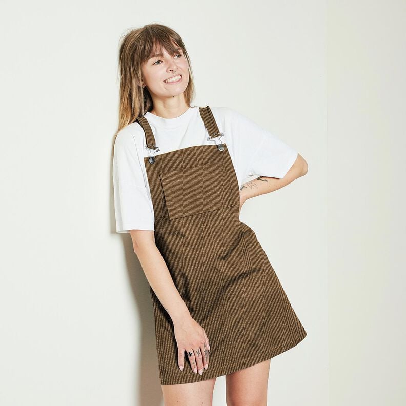 bred manchester Bubble Enfärgat – brun,  image number 8