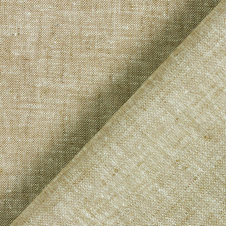 Bomullslinne Melange – ljus kaki, image number 3