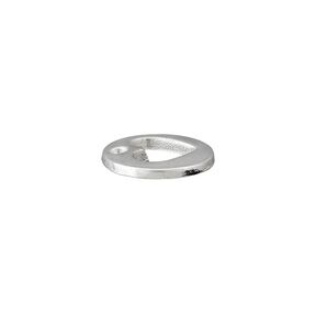 Dekorationsdetalj Hjärta [ Ø 12 mm ] – silver metallic, 