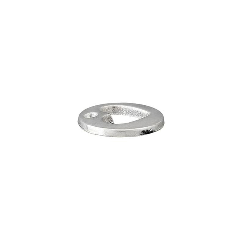 Dekorationsdetalj Hjärta [ Ø 12 mm ] – silver metallic,  image number 2