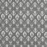 Chiffong ornamentmönster – vit/svart,  thumbnail number 1