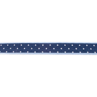 Vävt band Jeans prickar – marinblått, 