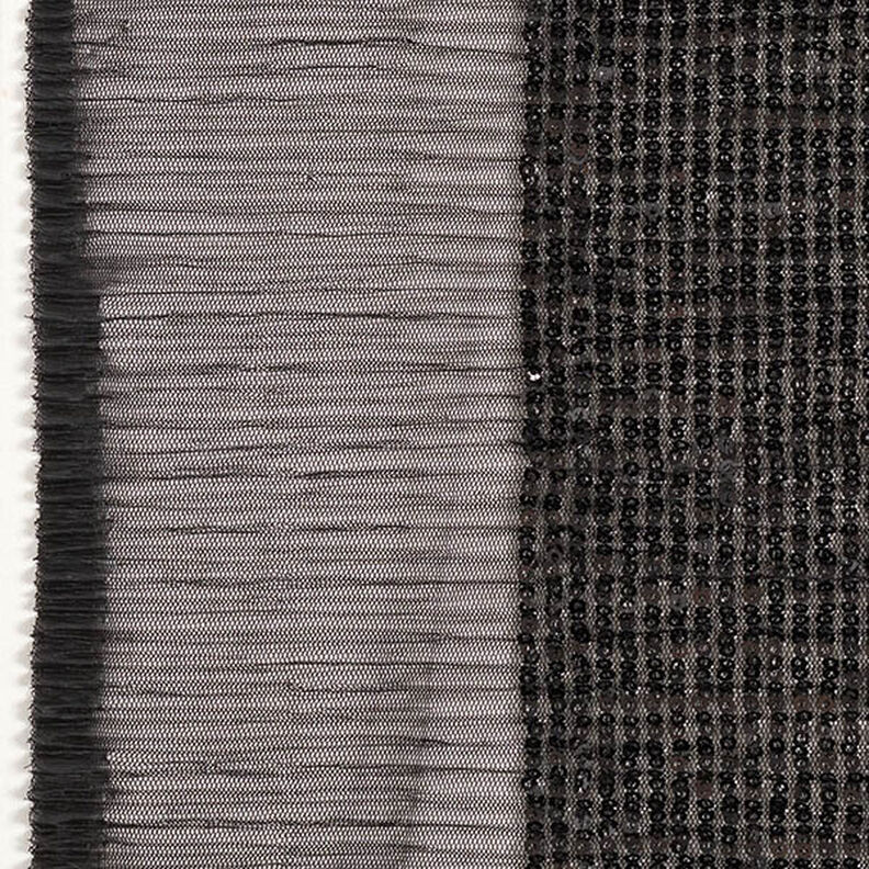 paljetter plissé – svart,  image number 5