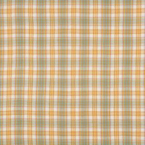 Muslin/Dubbel-krinkelväv Check | Poppy Fabrics – currygul/salvia, 