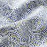 Skjorttyg Överlappande paisley – indigo/oliv,  thumbnail number 2