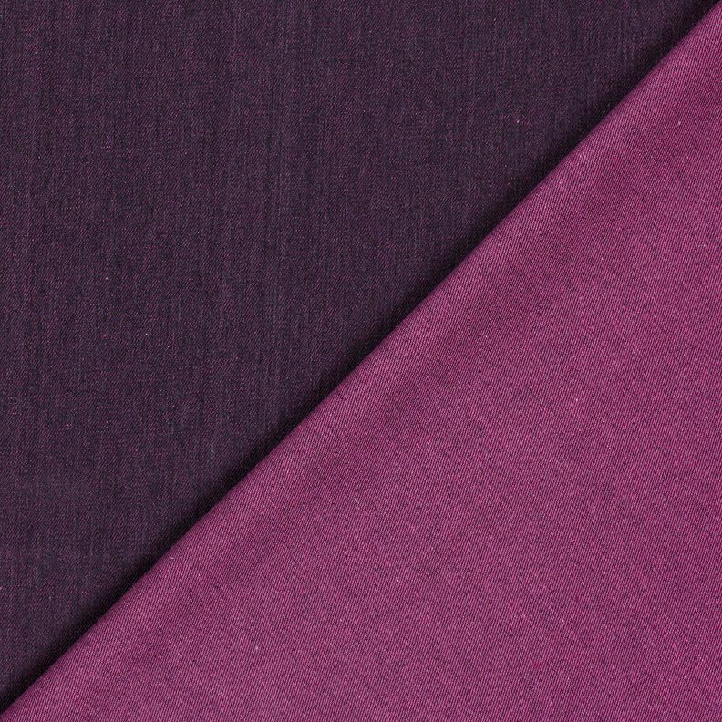 Denim/bomullsmix melange – aubergine,  image number 3