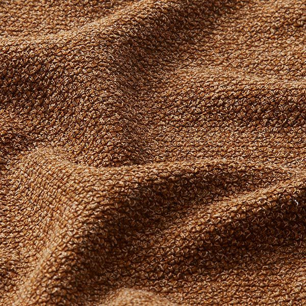 stickad bouclé melange – brons, image number 2