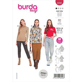 Stickad tröja, Burda 6056 | 34-48, 