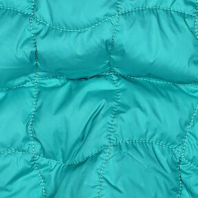 Quiltat tyg Vågiga rutor – aquablå/purpur, 