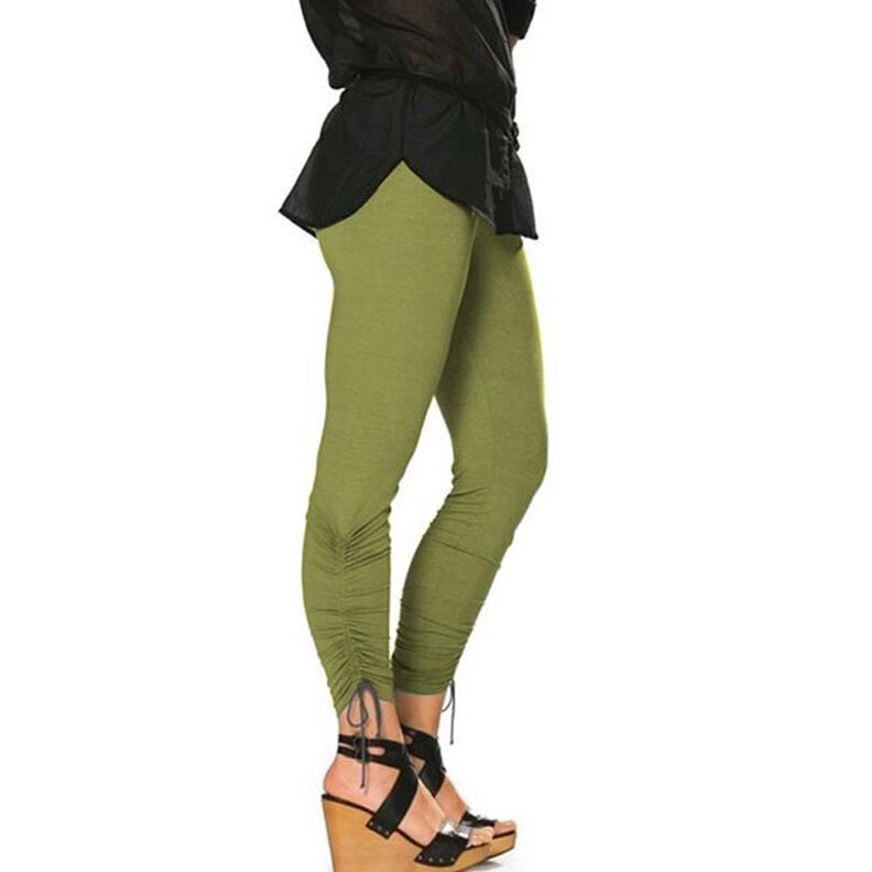 Viskosjersey Medium – ljusoliv, image number 3