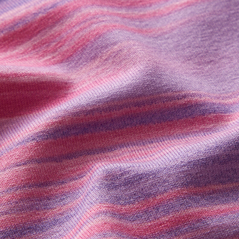 Viskosjersey färggradient längsgående ränder – aubergine/fläder,  image number 4