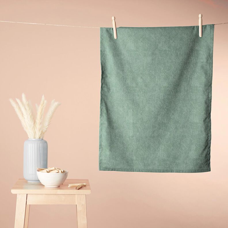 Frottétyg Stretch Enfärgat – mint,  image number 8