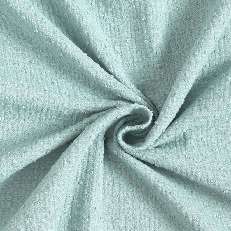 Muslin/Dubbel-krinkelväv dobby – mint,  image number 3