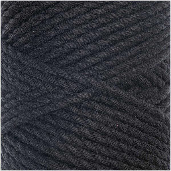Creative Cotton Cord Skinny Makramégarn [3mm] | Rico Design – svart,  image number 2