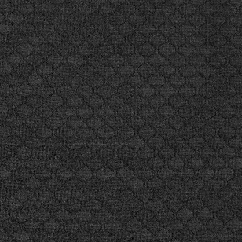 Quiltad jersey vågor – svart, image number 1