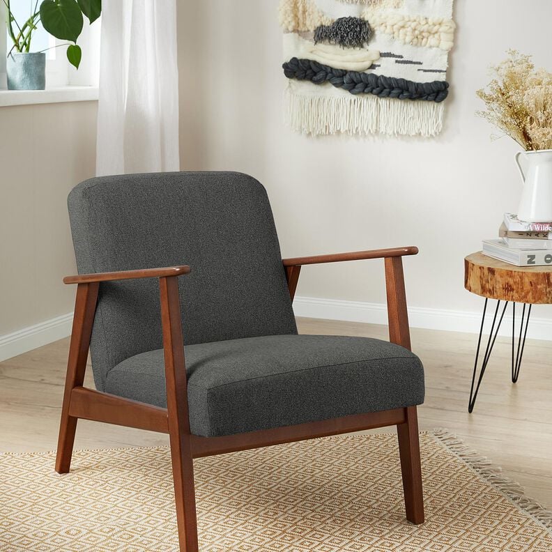 Stoppningstyg fårskinnslook – mörkgrå,  image number 6