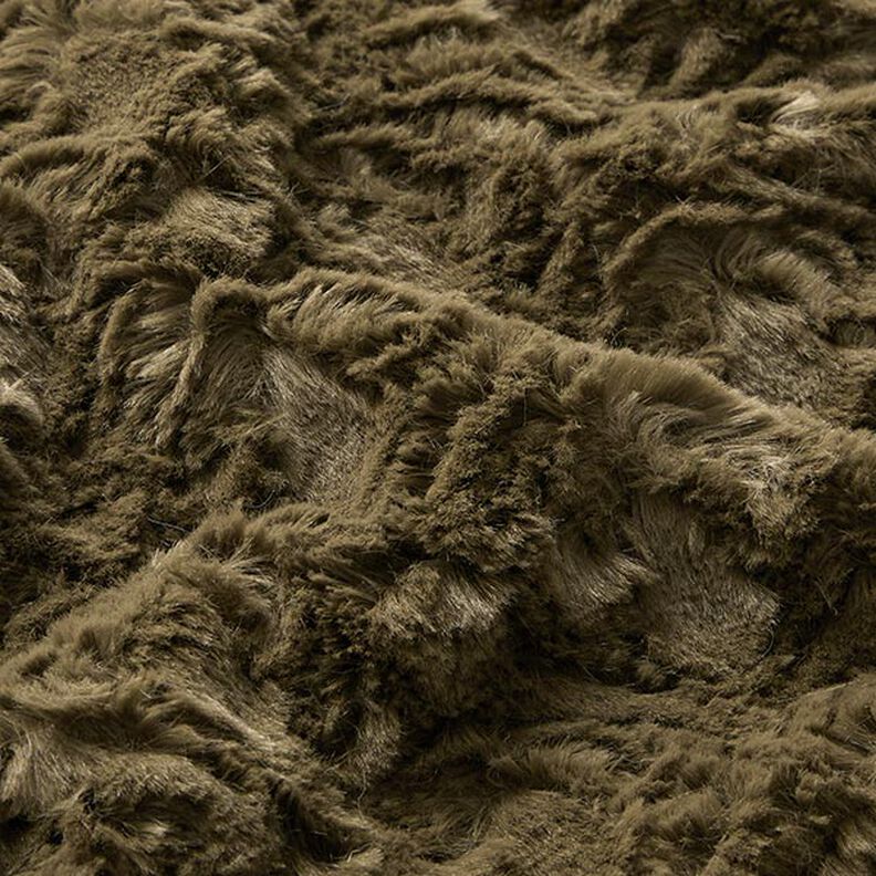 fuskpäls rombmönster – khaki, image number 2