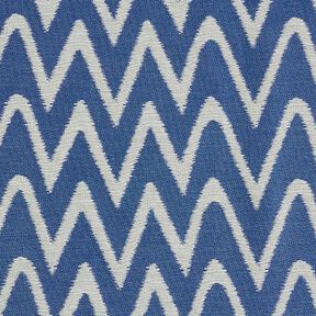 Outdoortyg jacquard Ikatmönster – blå, 