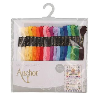 Broderitwist-paket med 18 trådar, 