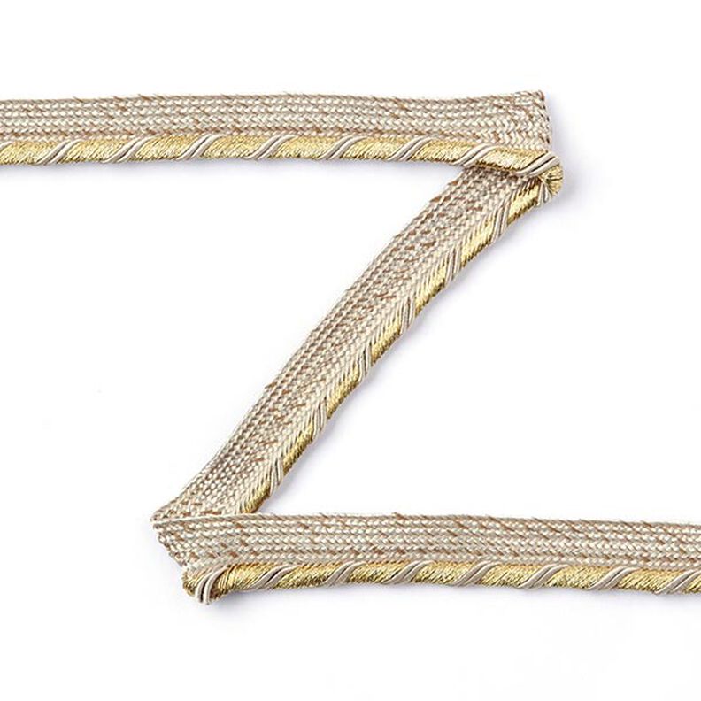Passpoalband - beige/guld, image number 1