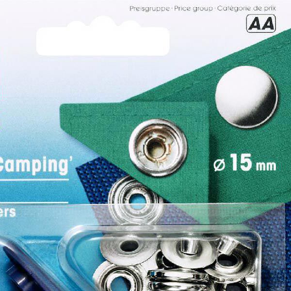 Tryckknappar sport & camping [Ø 15 mm] - silver metallic| Prym,  image number 2