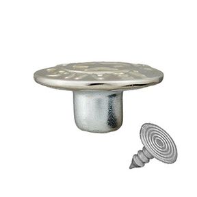 Jeanspatentknapp Stjärna – silver metallic, 