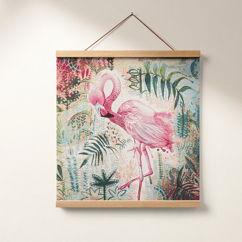 Dekorationstyg Gobelängstycke Flamingo – beige/pink,  image number 6