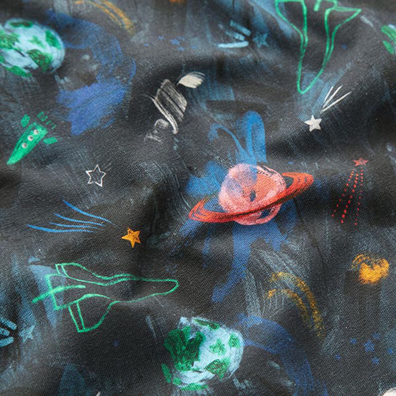 Sweatshirt Ruggad universum Digitaltryck – marinblått,  image number 2