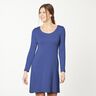 Bomullsjersey medium enfärgad – indigo,  thumbnail number 6