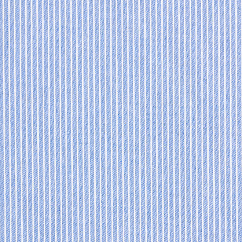 Blustyg Bomullsblandning ränder – ljusblått/vit,  image number 1