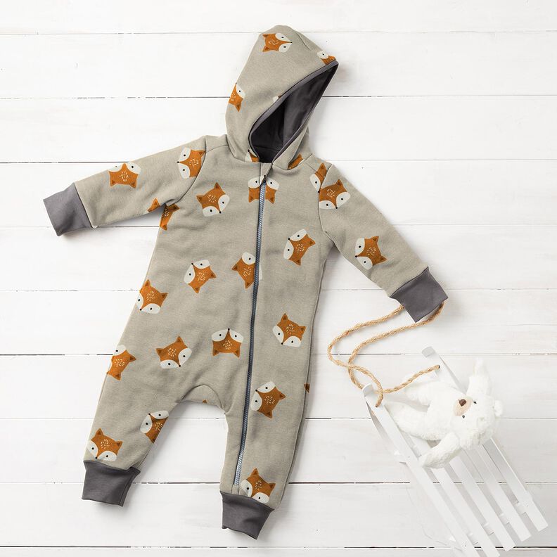 French Terry Sommarsweat liten r&auml;v &ndash; silvergr&aring;,  image number 6