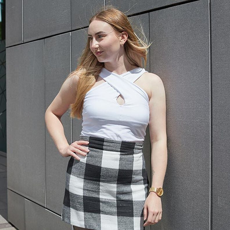 Bomullsjersey Medium Uni – vit,  image number 9