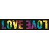 Elastiskt band LOVE [ Bredd: 40 mm ] – svart/vit,  thumbnail number 1