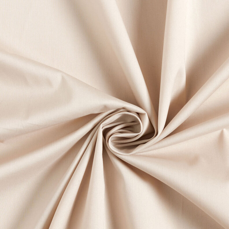 Poplin Stretch Enfärgat – ljusbeige,  image number 1