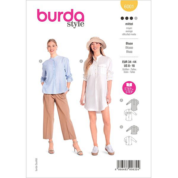 Blus, Burda 6001 | 34 – 44,  image number 1