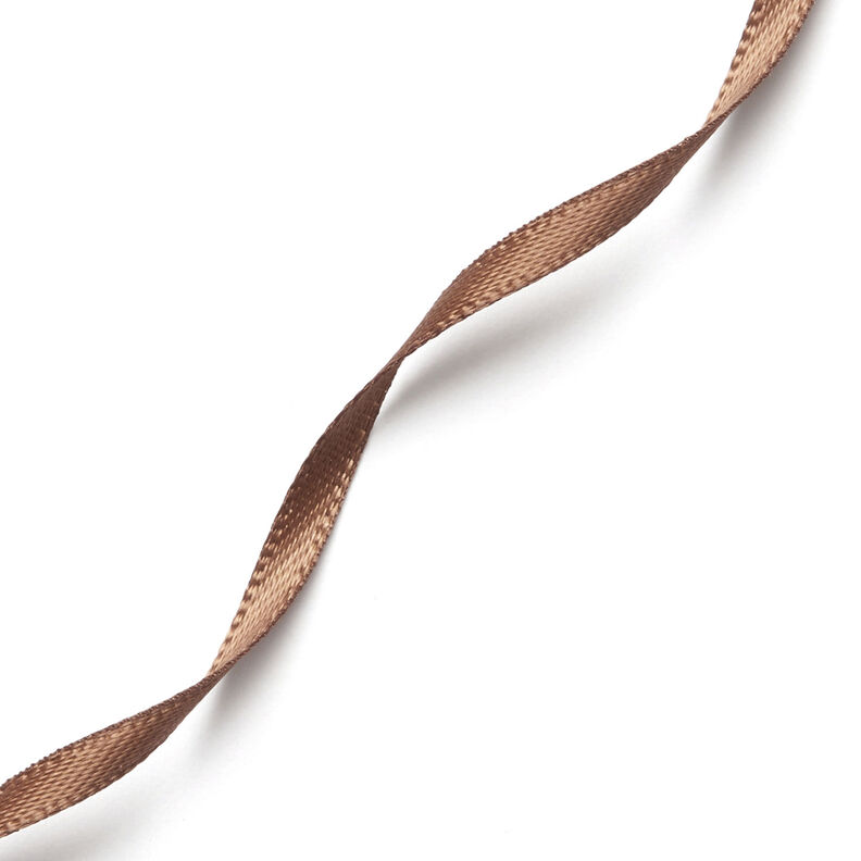 Satinband [3 mm] – mellanbrunt,  image number 3