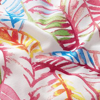 dekorationstyg Canvas målade blad – vit/rosa, 