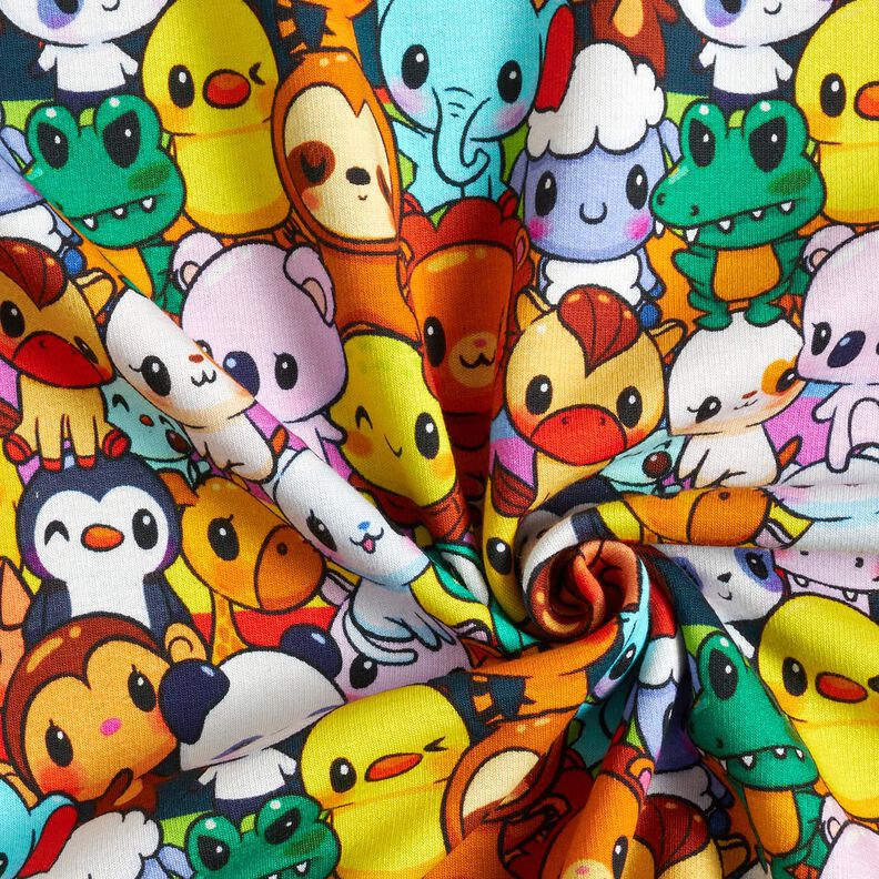 Alpfleece sött djurmyller Digitaltryck – citrongul,  image number 3