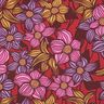 LENZING™ EcoVero™ Viskostyg blommor | Poppy Fabrics – merlot/apricot,  thumbnail number 1