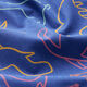 Bomullspoplin dinosaurie-konturer – kungsblått,  thumbnail number 2