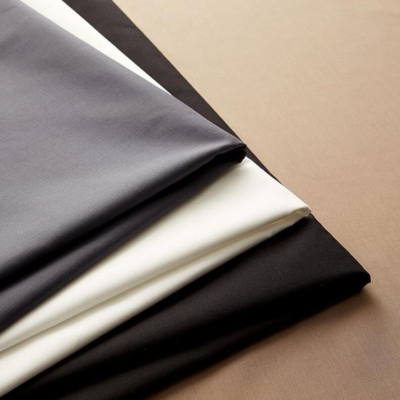 Polyester-bomullsblandning lättskött – svart,  image number 4