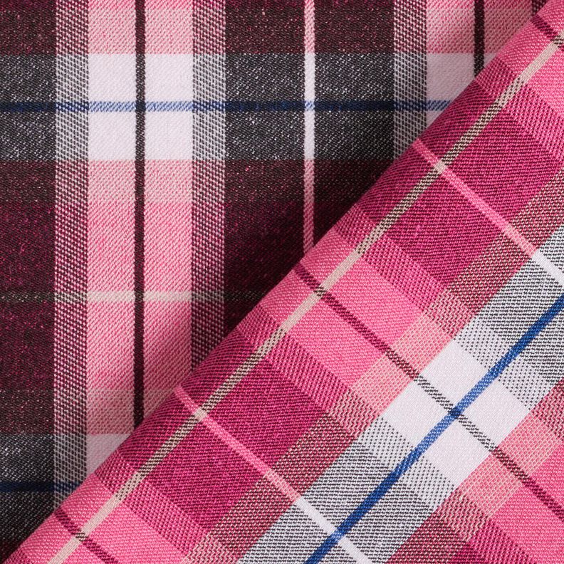 Byxstretch stort rutmönster – svart/intensiv rosa,  image number 4