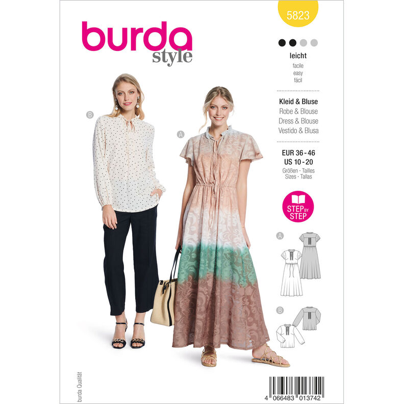 Klänning / Blus | Burda 5823 | 36-46,  image number 1