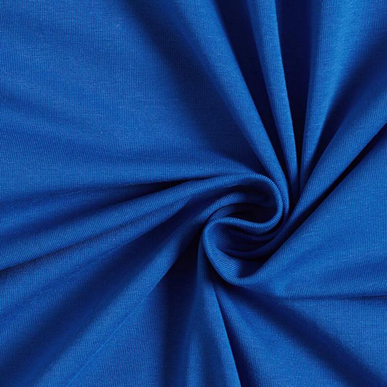 Bomullsjersey Medium Uni – kungsblå,  image number 1