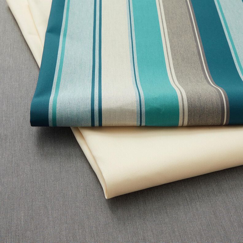 Outdoortyg Canvas Blandade ränder – blågran/gråbeige, image number 5