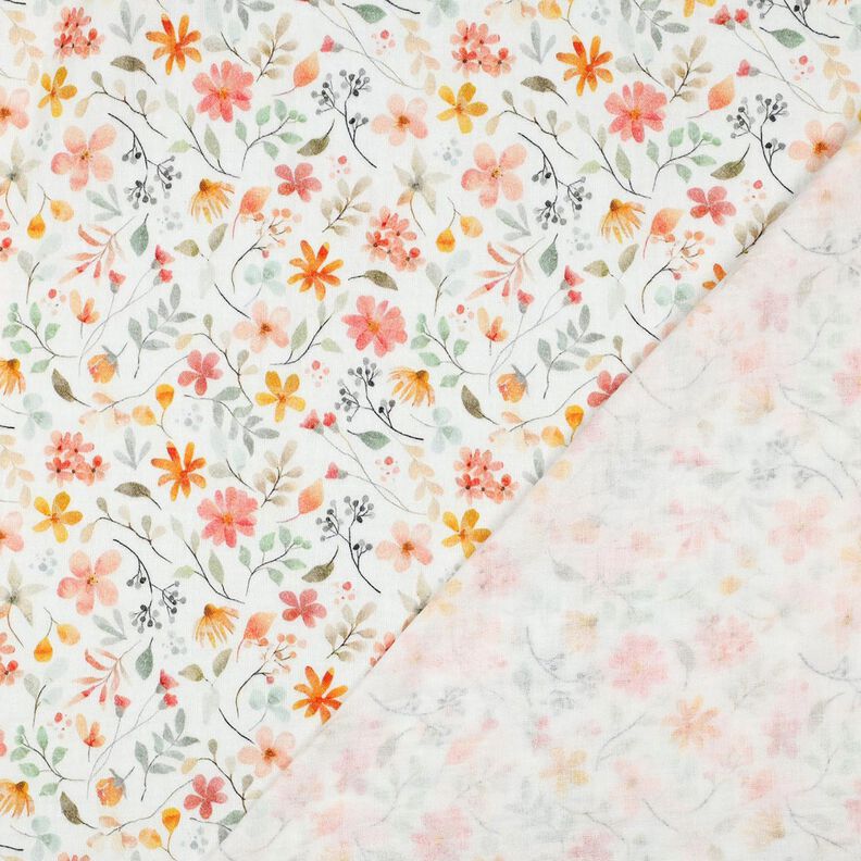 Muslin/Dubbel-krinkelväv färgglad blomsteräng Digitaltryck | Poppy Fabrics –,  image number 4