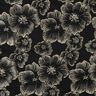 Jacquard 3D-effektblommor – svart/mandel,  thumbnail number 1