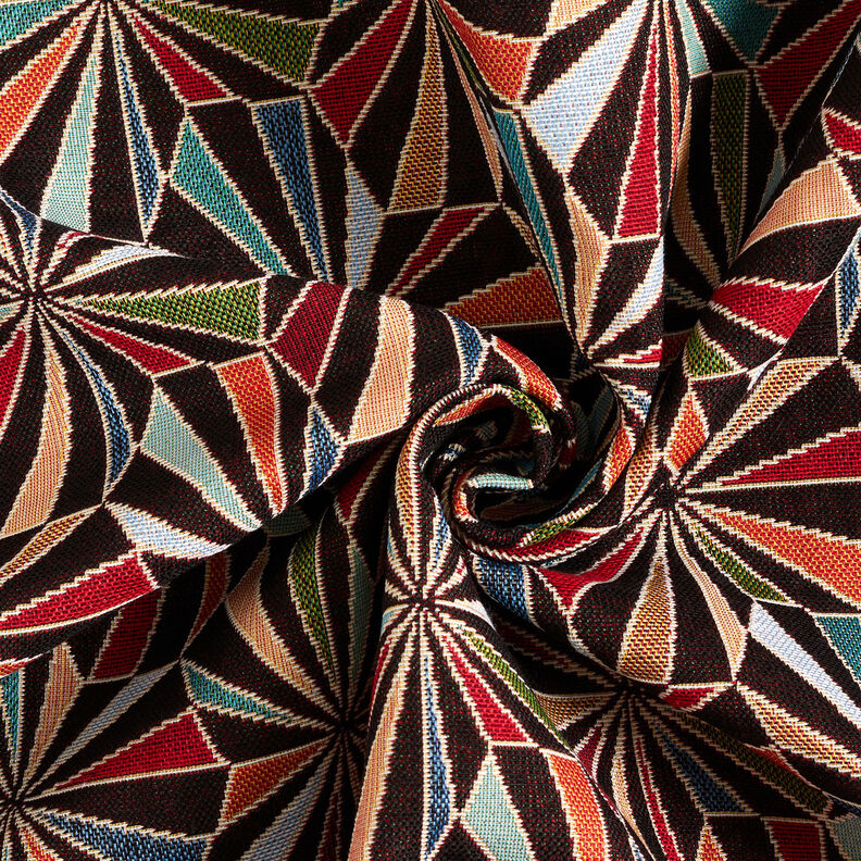 Dekorationstyg Gobeläng Diamanter – svart/grön, image number 3