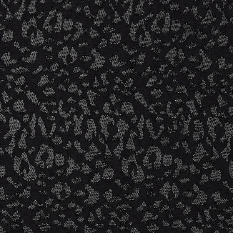 viskostyg leopardmönster – svart,  image number 1